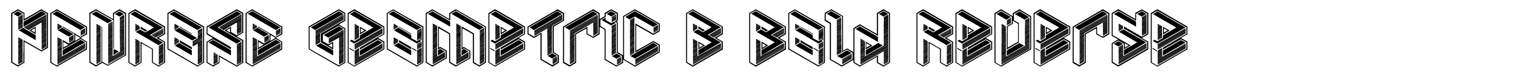 PENROSE Geometric B Bold Reverse